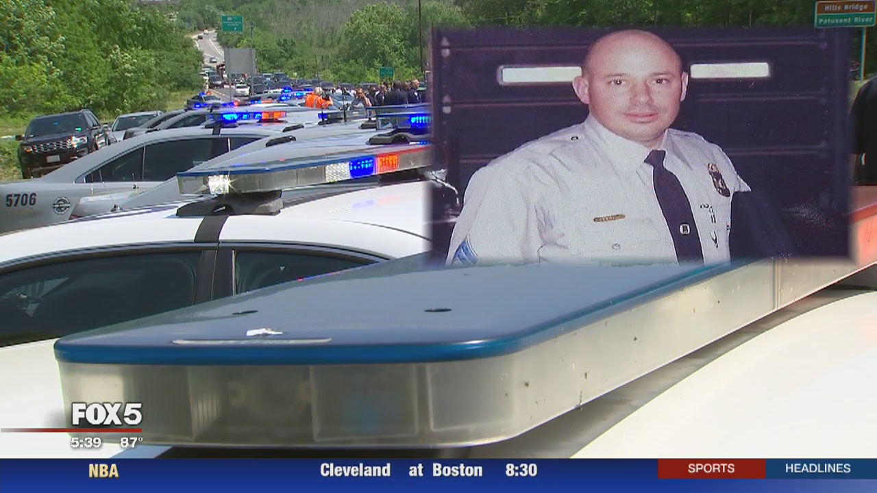 Police honor fallen officer during his daughter's graduation day