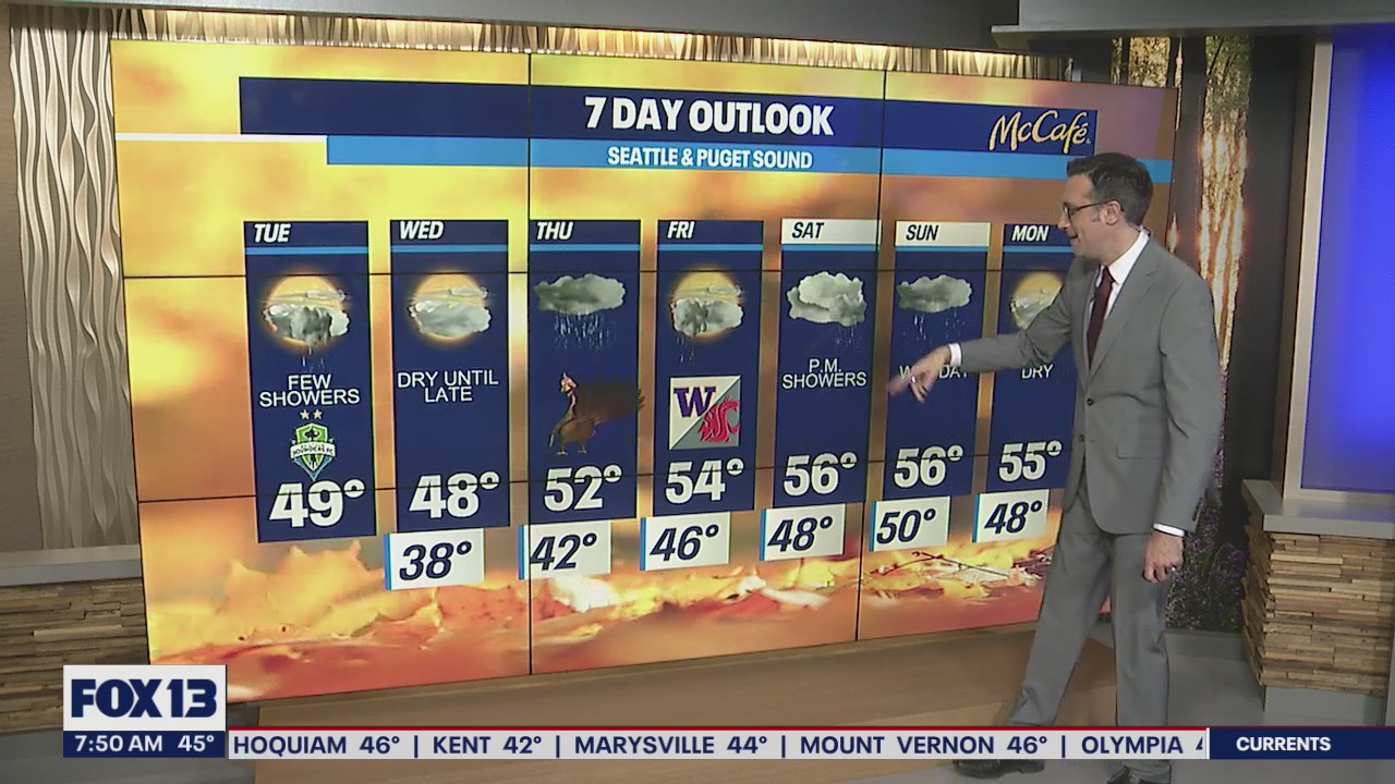 Snow expected in the Cascades, weather for Thanksgiving travel should improve