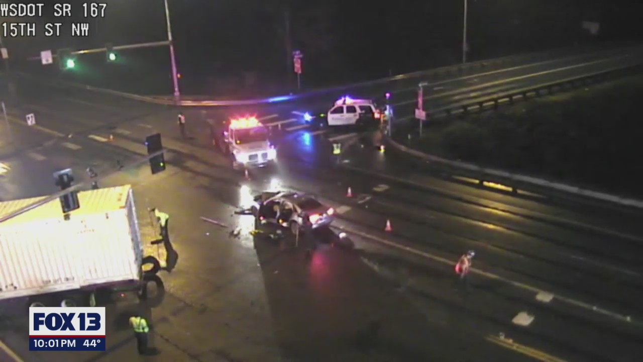 1 killed in crash involving semi-truck in Auburn | FOX 13 Seattle