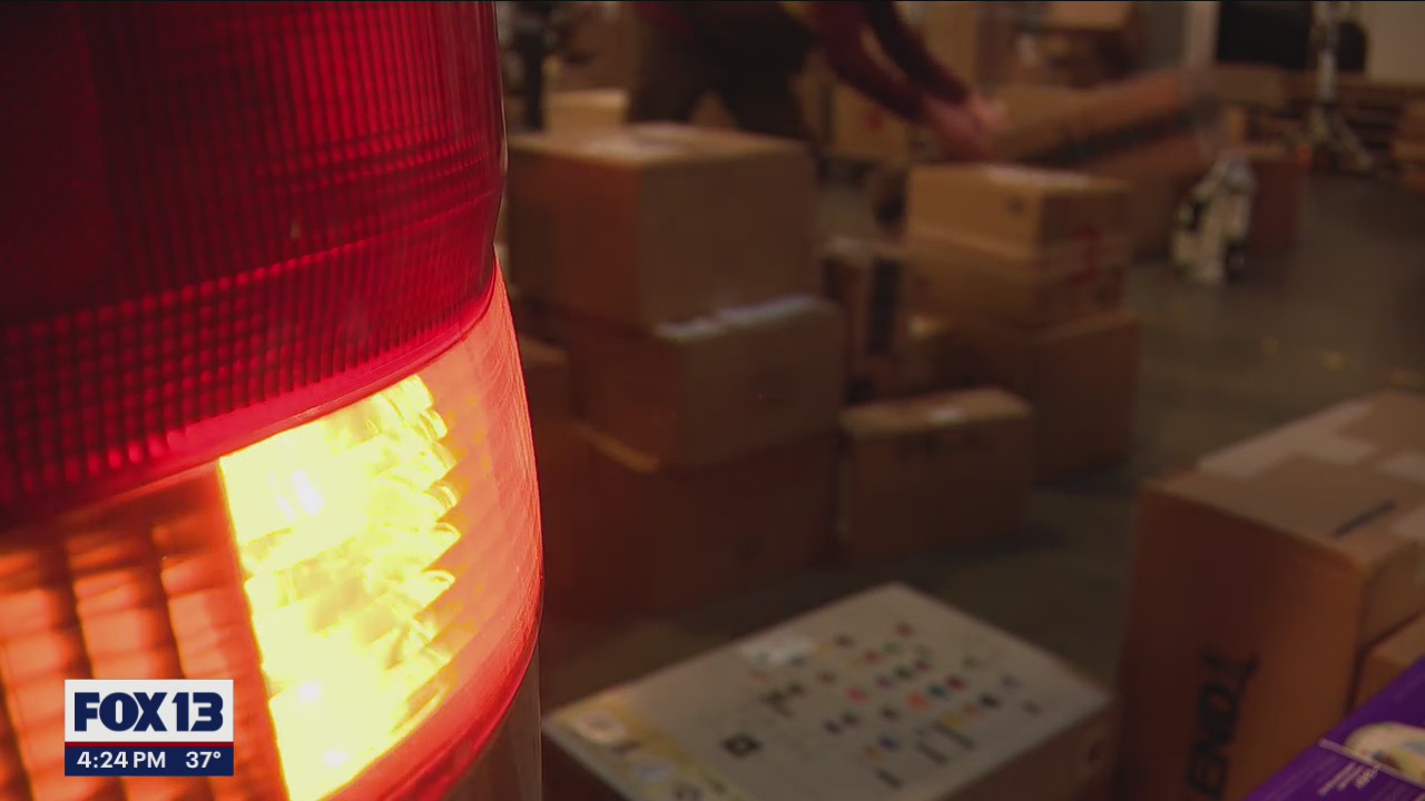 UPS workers are in Christmas crunch mode