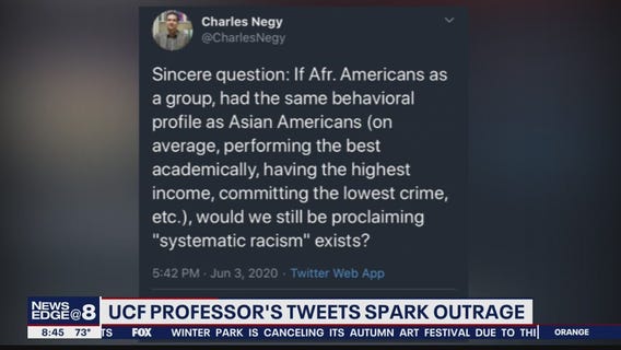 UCF professor under fire after controversial tweets about race