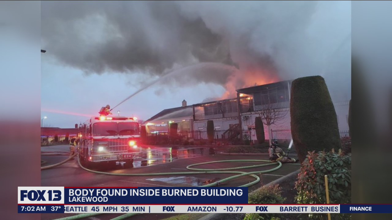 Body found inside burned building in Lakewood