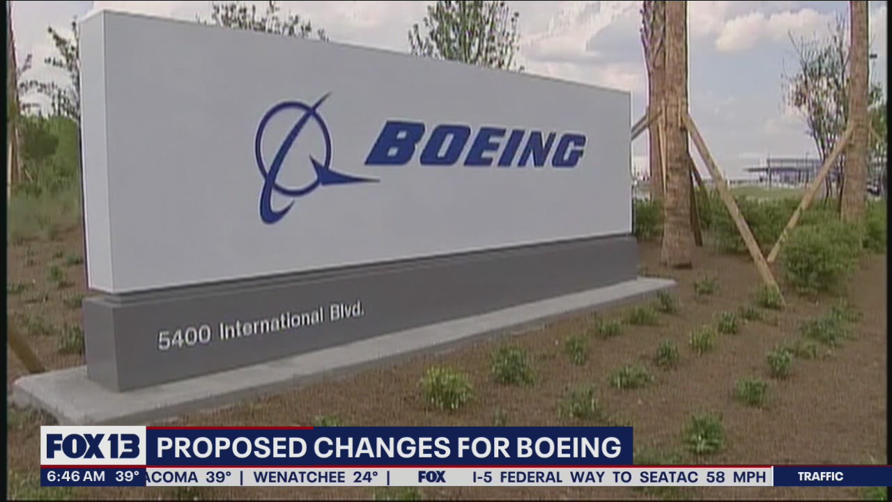 Proposed changes for Boeing