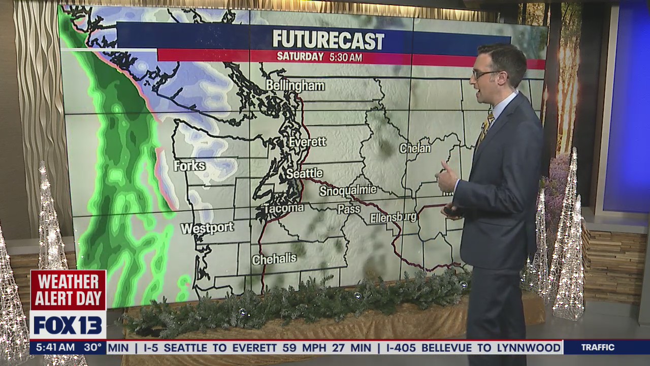1-3 inches of snow expected to fall over Puget Sound Thursday morning