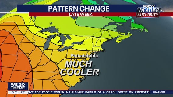 FOX 29 Weather Authority 7-day forecast 5 p.m.