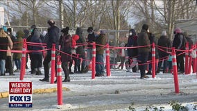 Snow and cold forces COVID test sites to close