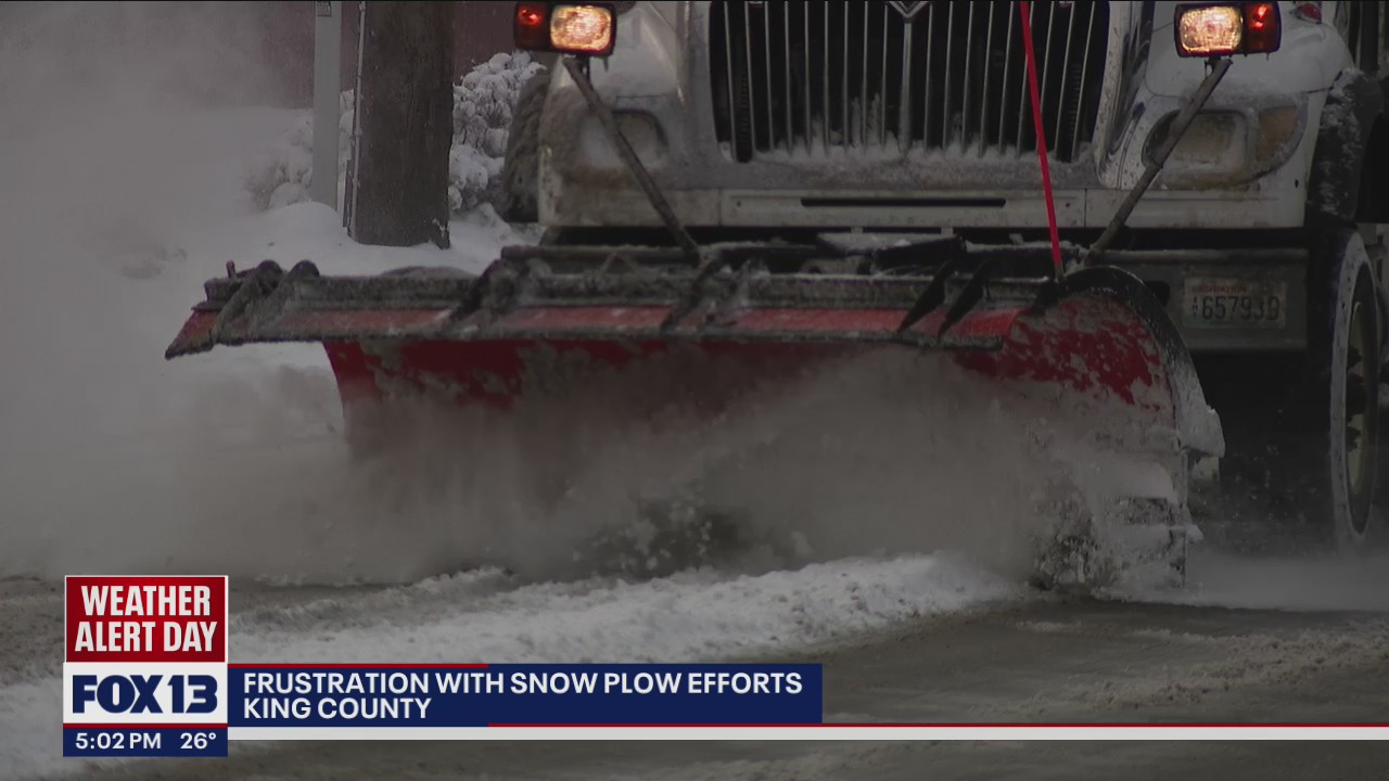 King County residents frustrated with snow plow efforts