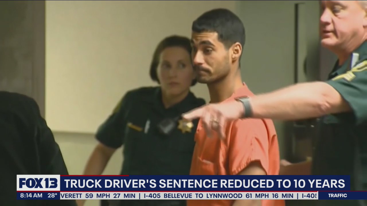 Truck driver's sentence reduced from 110 to 10 years