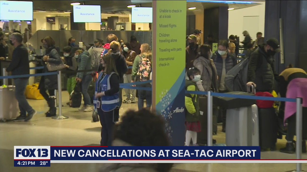 Nearly 240 flights canceled in last 24 hours at Sea-Tac Airport