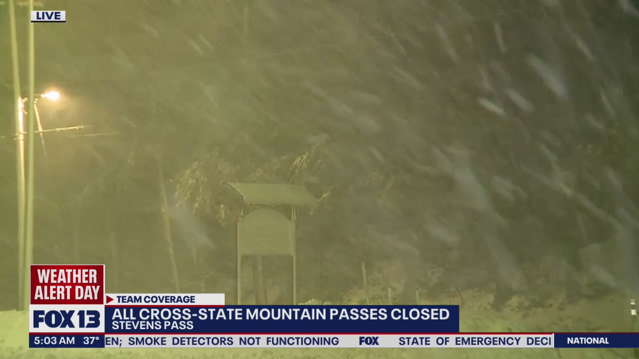 All 3 cross-state mountain passes closed