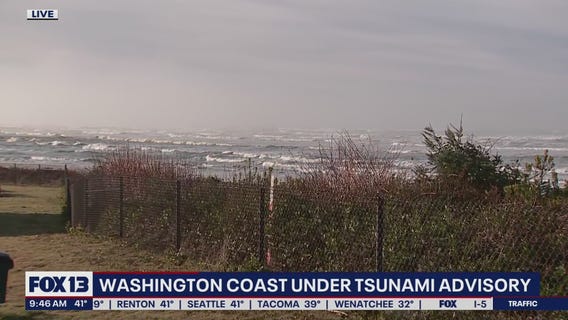 Washington Coast under tsunami advisory
