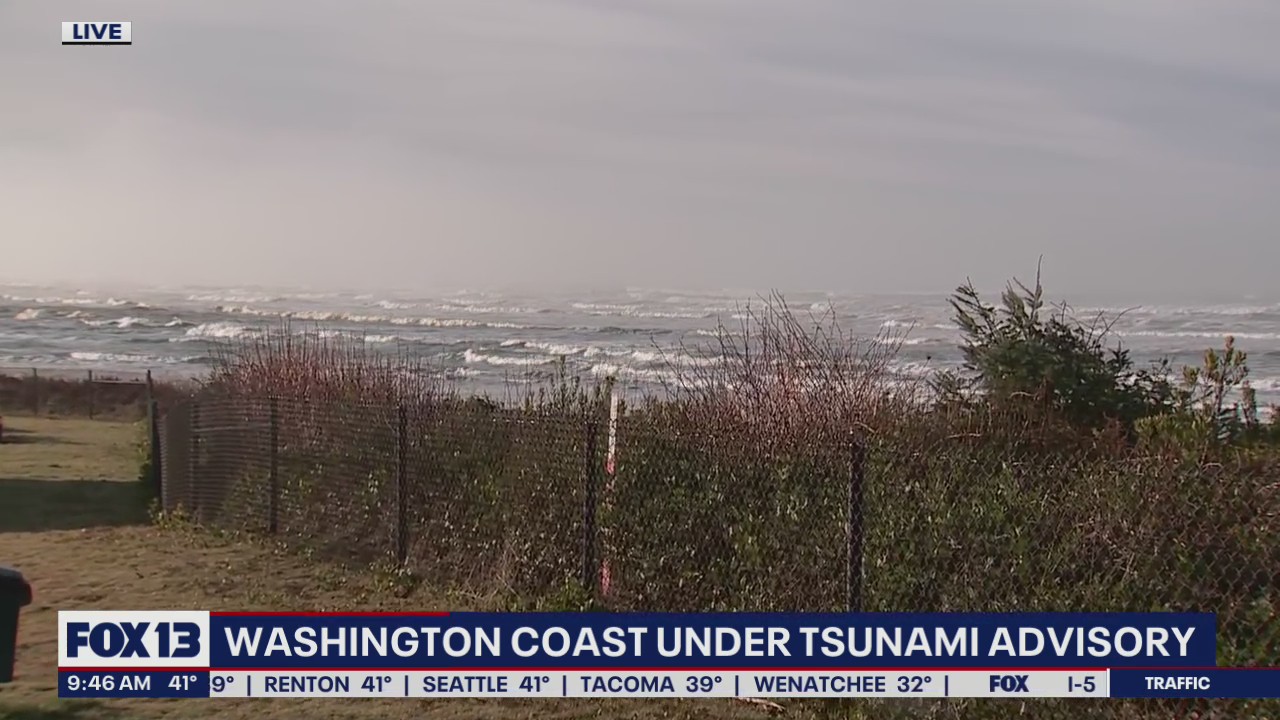 Washington Coast under tsunami advisory