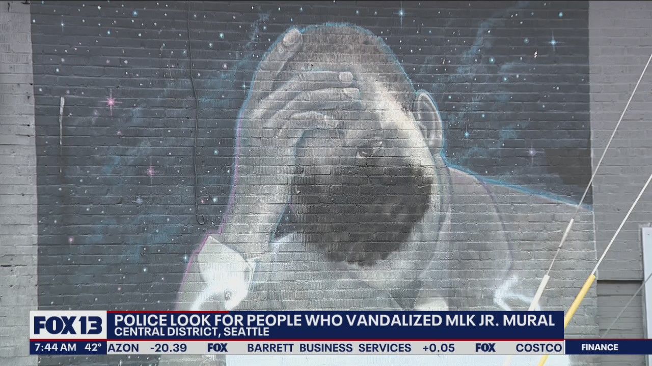 Police search for people who vandalized MLK Jr. mural