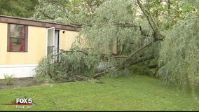 Severe storms damage mobile homes in Winchester