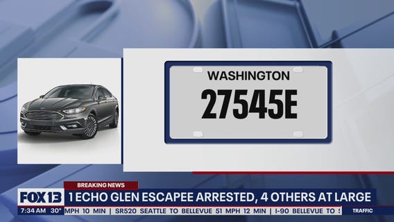 1 Echo Glen escapee in custody; 4 other remain at large