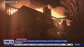 Police launch arson investigation after overnight fires