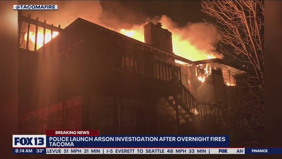 Police launch arson investigation after overnight fires