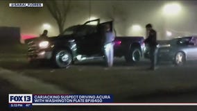 Police searching for 'armed and dangerous' carjacker in Everett