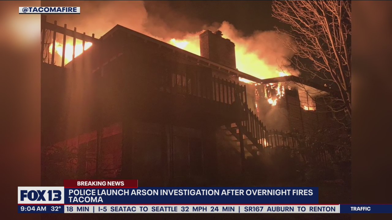 Police investigate multiple arsons overnight in Tacoma | FOX 13 Seattle