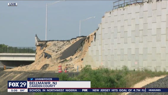I-295 in Bellmawr remains an issue after retaining wall collapse