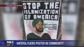 Hateful flyers posted in Alexandria