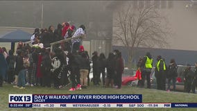 Day 5 walkout at River Ridge High School