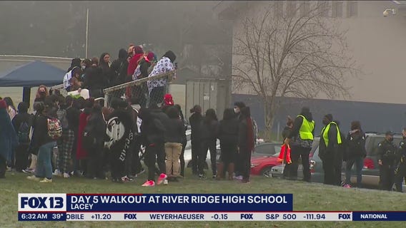Day 5 walkout at River Ridge High School