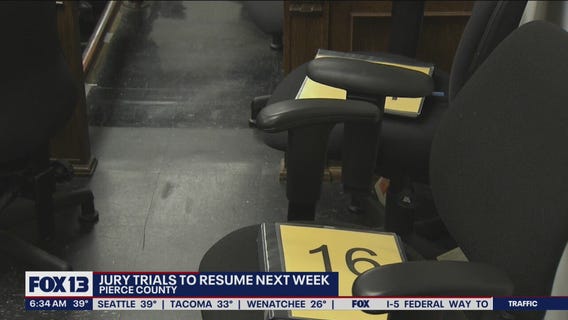 Pierce County jury trials to resume next week