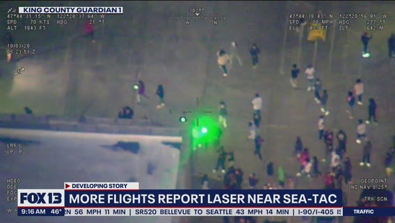 6 more flight crews report seeing lasers near Sea-Tac