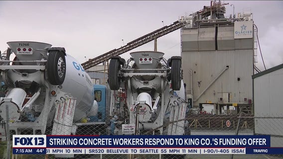 Striking concrete workers respond to King County?s funding offer