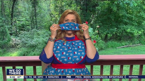 Whatcha Makin: Sue shows off fan-made apron and mask