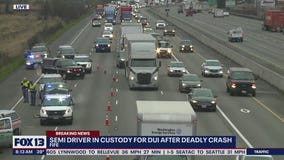 Semi driver in custody for DUI after deadly crash