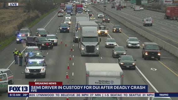Semi driver in custody for DUI after deadly crash