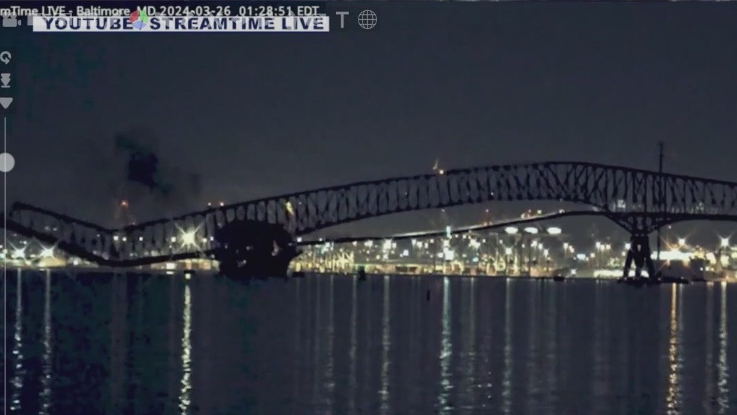 Francis Scott Key bridge collapse: Frame by frame