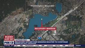 Search for missing boater continues on American Lake
