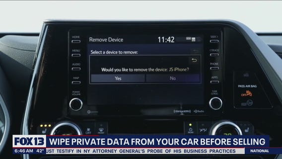 Wipe private data from your car before selling