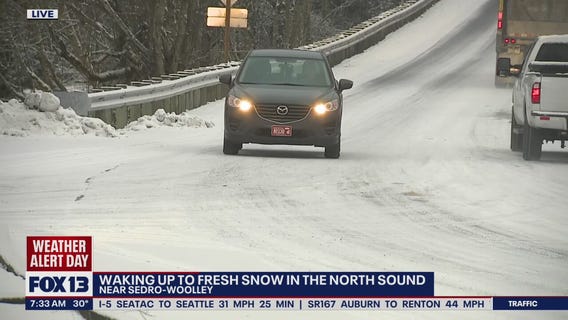 Slick conditions near Burlington