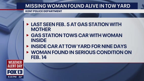 Police: Officers rescue disabled woman trapped in car for 9 days at tow yard