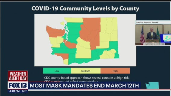 Washington, Oregon, California to end mask mandates in schools, most public places by March 12