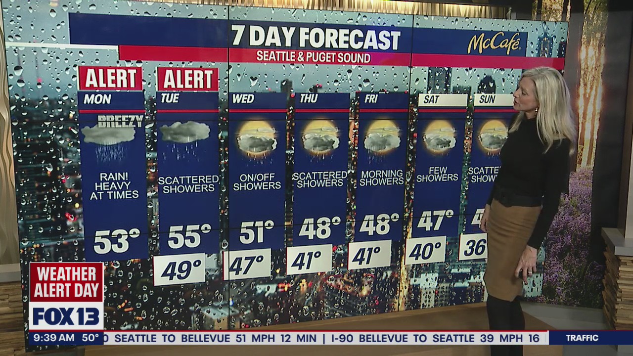 Heavy rain continues to hit Western Washington