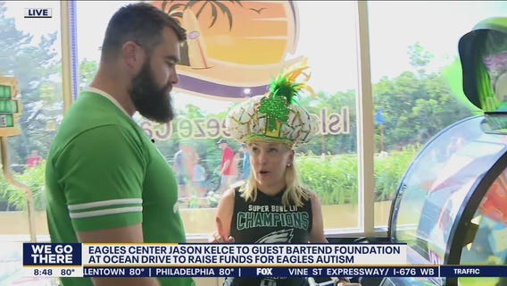 Eagles center Jason Kelce to guest bartend to raise money for Eagles Autism Challenge