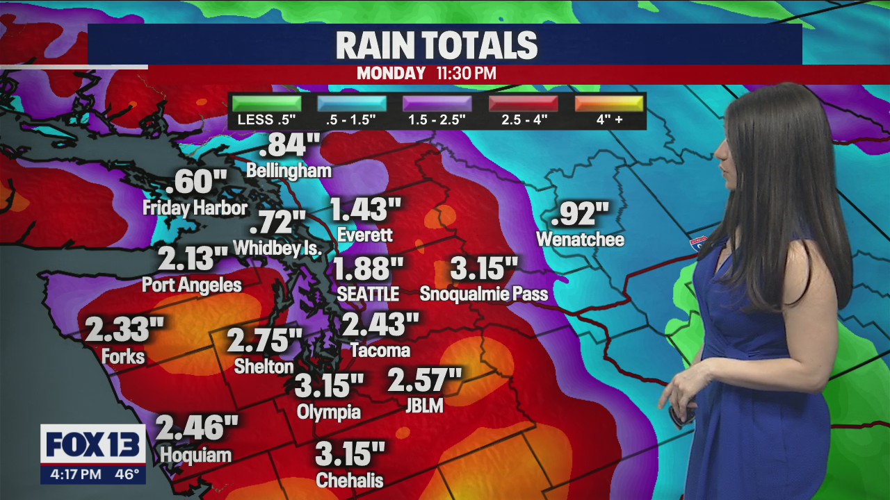 Rain - a lot of rain - headed for western Washington