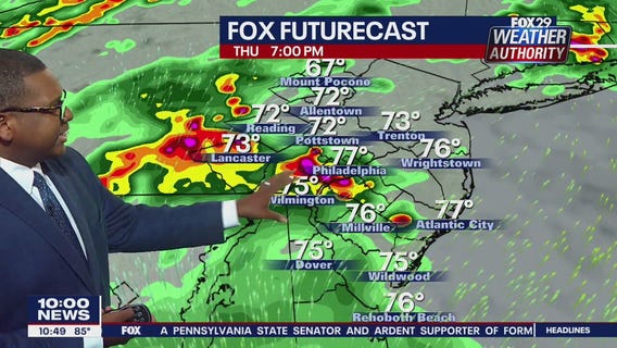 FOX 29 Weather Authority 7-day forecast 10 p.m.