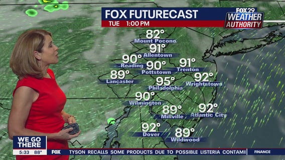FOX 29 Weather Authority 7-day forecast 5 p.m.