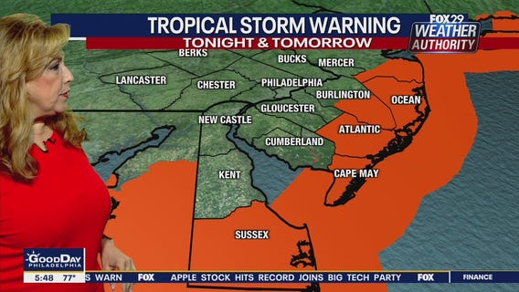Weather Authority: Tropical storm warnings issued as rain, wind from Elsa draws near