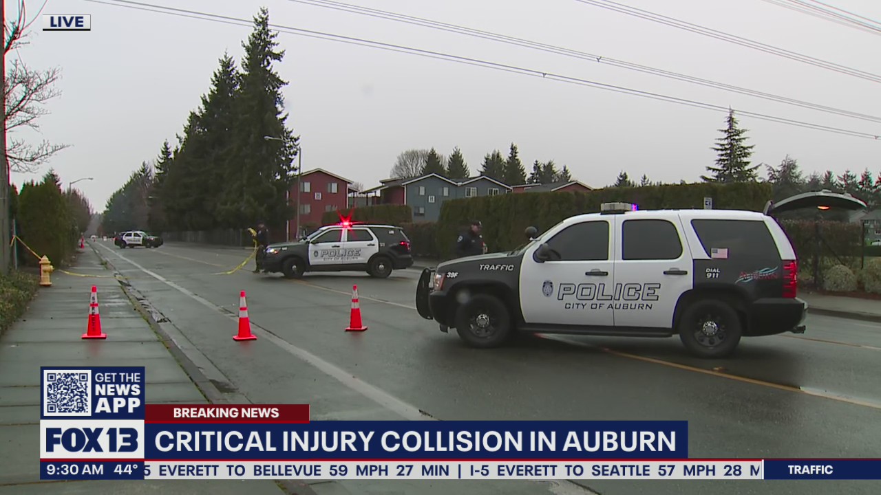 Pedestrian critically injured after she was hit by a car in Auburn