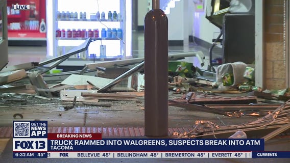 Suspects ram truck into Tacoma Walgreens