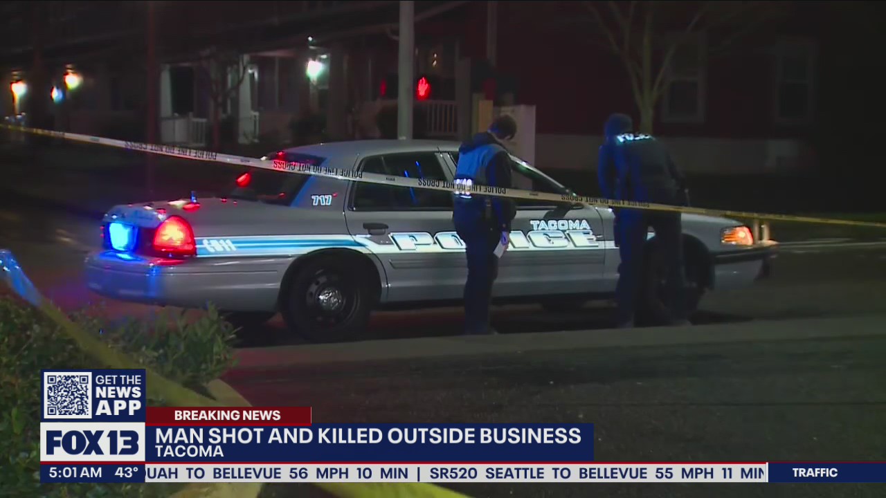 Man shot, killed outside Tacoma business