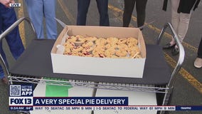 Very special pie delivery on Pi Day