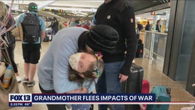 Grandmother reunites with family after fleeing Ukraine war